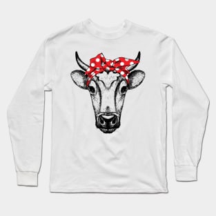 Cow Bandana Heifer Long Sleeve T-Shirt